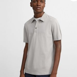 Theory Gray Standard Polo Bedrock‎ Men’s Shirt Size XL